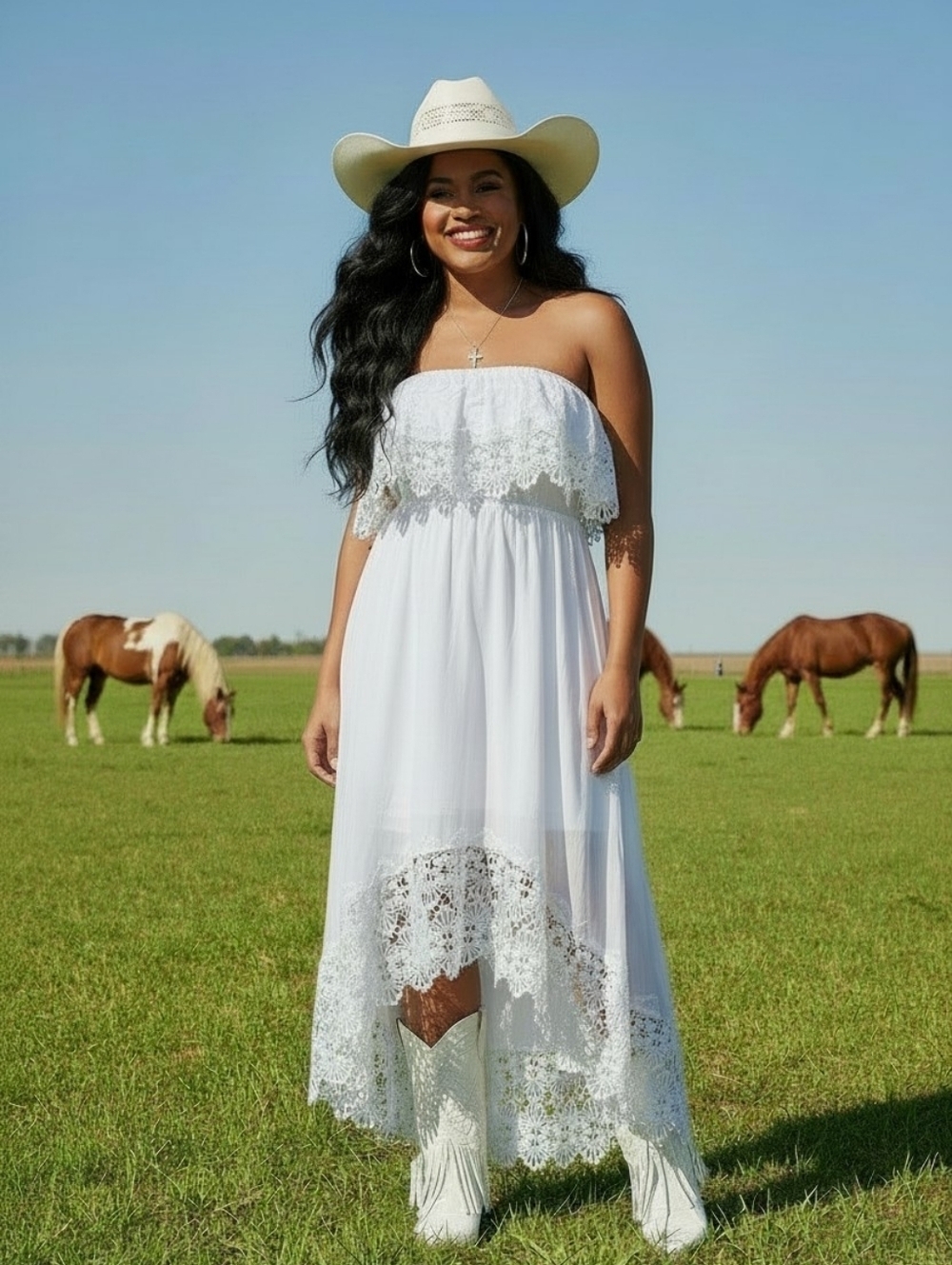 Solitaire Swim White Lace Maxi Dress Off Shoulder Boho Beach Wedding Summer